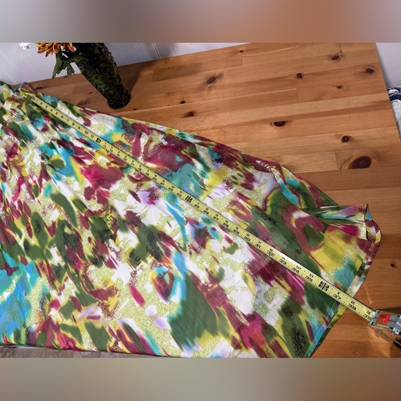 Lane Bryant Sleeveless V Neck Abstract Print Maxi Dress Size 2X 18/20W NWT - Picture 8 of 9